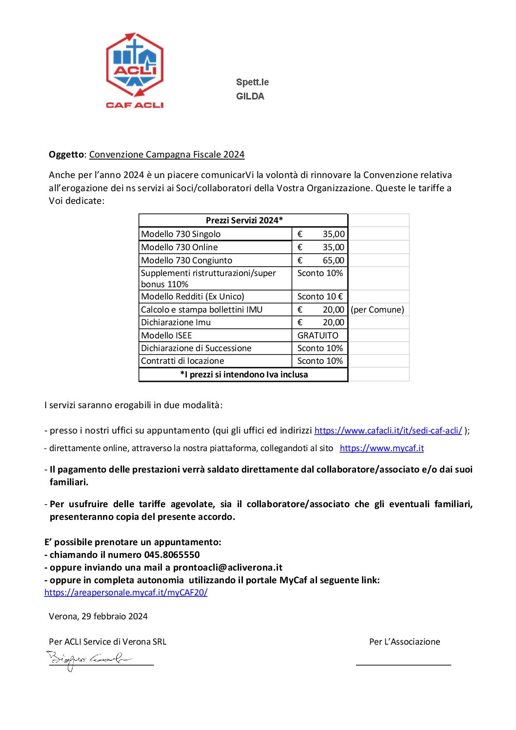 Nuovo sito Gilda Verona